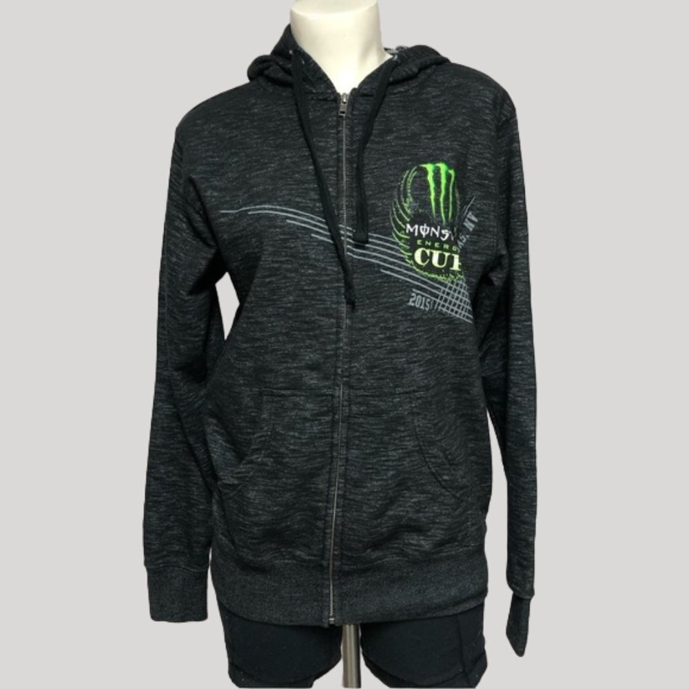 Monster Energy Cup 2015 Las Vegas Supercross Zip Up Hoodie Unisex W-Med, M-Small